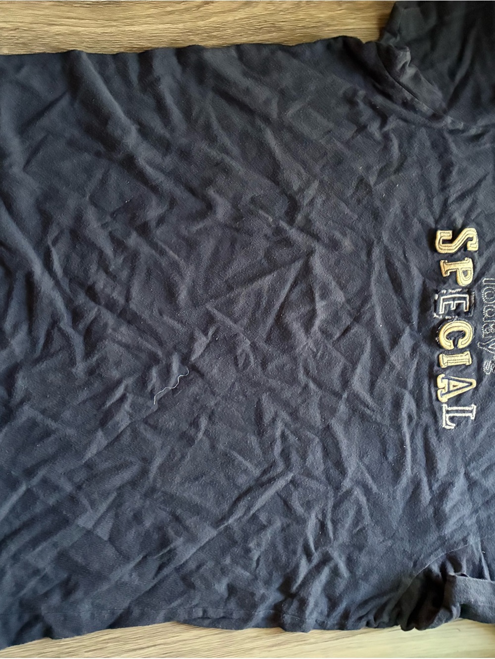 Abercrombie & Fitch Navy Short Sleeve Tee with 'SPECIAL' Embroidery
